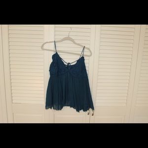blue free people top